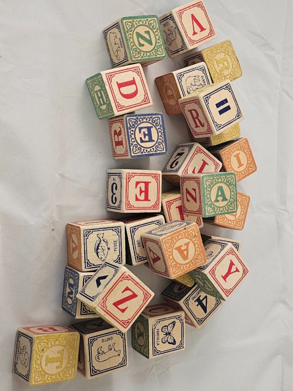 Uncle Goose Italian Wooden Block Set - 26 PC Made in the USA